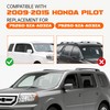 HECASA Roof Rack Side Rails Compatible with 2009-2015 Honda Pilot