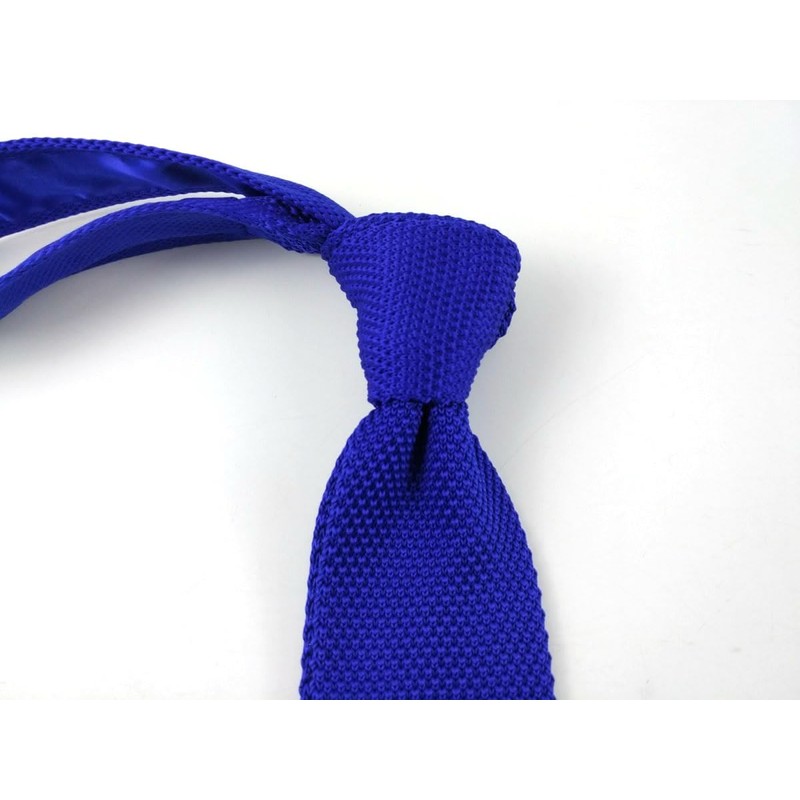F NODE Knit Tie, Narrow Tie, Simple, Plain, Sword Point,