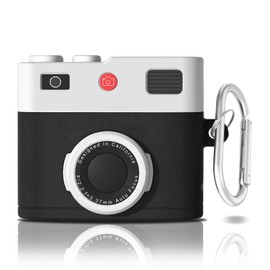 Dayinkes Compatible For AirPods 4th Generation Case, Camera Design For AirPods 4th Generation Case 2024, Shockproof Case Cover Compatible With AirPods 4th (Black)