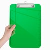 Piasoenc Plastic Clipboards, Translucent Clip Board with Low Profile, Green