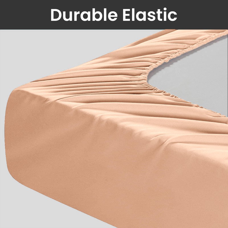 Hafaa Fitted Sheet Extra Deep Pocket Double Bed Sheets Fitted