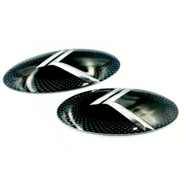 New 2pc Vintage K Metal Skin Emblem Badge Overlay for KIA K5 2021 Front/Rear Cover & Protect KIA Badges in Seconds! Easy Install!
