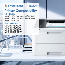 TN229 Toner Cartridges Compatible TN2294PK 4-Pack Printer Toner Cartridges Replacement for Brother TN229 229 TN-229 MFC-L3765CDW MFC-L3780CDW MFC-L3720CDW Toner (TN2294pk).