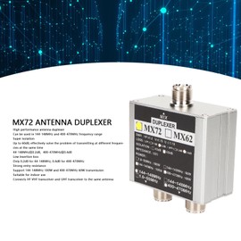 VHF UHF Transceiver Duplexer, 144 ~ 148 MHz and 400 ~ 470 MHz Different Frequency Indoor Transceiver, MX72 HAM Antenna Combiner, Indoor MX72 Antenna Duplexer
