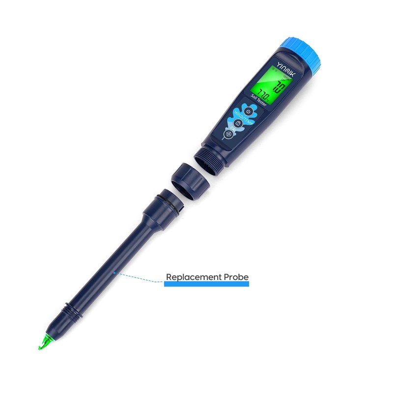 YINMIK Soil pH Tester Probe for YK-S01E, Blue Electrode Replacement