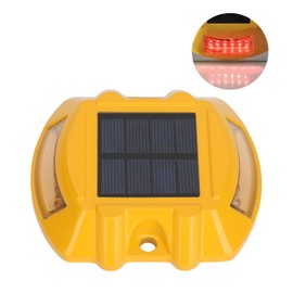 Solar Dock Lights Professional IP68 Waterproof Cast Aluminium Automatic Induction LED Driveway Lights for Garden Backyard Patio Yard 6V 1.8W Red Lighting