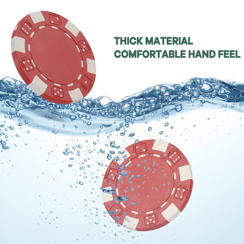 LUOBAO 11.5 Gram Poker Chips,200pc Casino Poker Chips for Texas