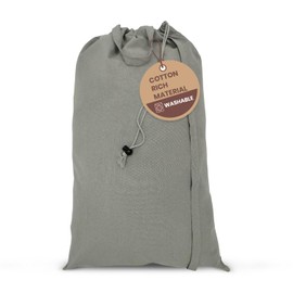 LFH Home Cotton Canvas Extra Large Laundry Bag with Handle, Heavy Duty Drawstring Closure Washable Laundry Bags, School Travel, Home, Hotel, College Dorm, Organizer Sack, Toys Clothes 24x36-Grey