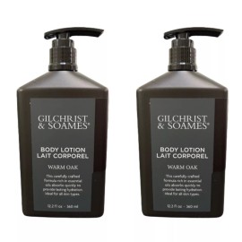 Gilchrist & Soames Warm Oak Body Lotion 12oz Set of 2 New