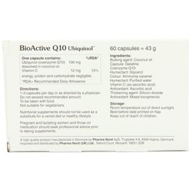 Pharma Nord 100mg BioActive Q10 Uniqinol 60 Capsules