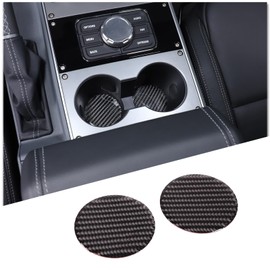 Hudiriy Soft Carbon Fiber Car Central Control Cup Holder Slot pad Sticker Compatible with Ineos Grenadier 2020-2024 Interior Protection Accessories (Black)