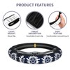 Steering Wheel Cover for Women Men Anti-Slip Breathable and Sweat