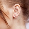 5 Pairs Cubic Zirconia Helix Cartilage Fashion Statement Earrings -