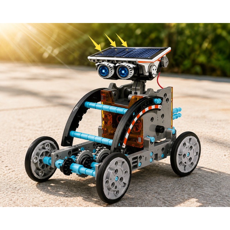 Solar Robot Kit for Kids – DIY STEM Building Toy