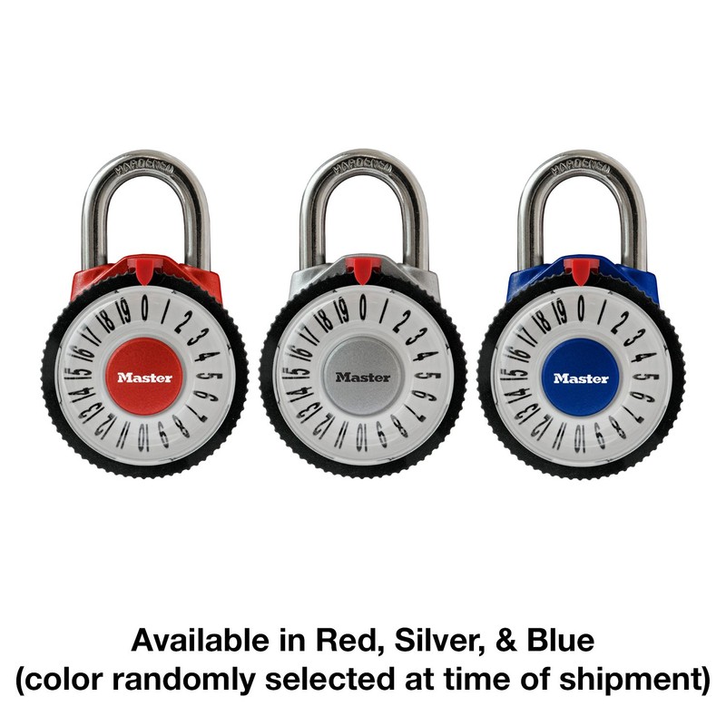 Master Lock 1588D Locker Lock Combination Padlock with Magnification Lens,