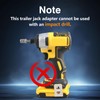 EVRBUL Upgraded Stainless Steel Trailer Jack Electric Drill Adapter with
