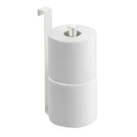 InterDesign Classico Over-The-Tank Tissue Roll Reserve, Pearl White