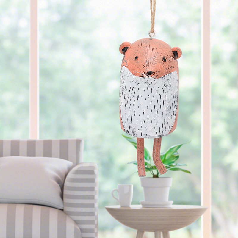 Rustic Hanging Animal Wind Chimes Resin Hand Made Natural Garden