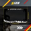 Motorcycle Adventure Awaits License Plate Frame Mountain Hiking Bear Stainless