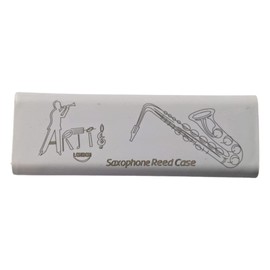 Saxophone Reed Case. Suitable for Alto, Tenor and Soprano Saxophone Reeds. Stylish and Compact. Holds Two Reeds