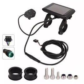 TDR UKC1 Electric Bike LCD Display 3.5 Inch IPS Screen Speedometer Odometer Panel USB Charging 36V 48V 52V 60V 72V Waterproof 5 Pins Plug