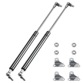 Dekalaii Gas Struts 15In 120Lb Prop Shock Lift Springs Rod Struts with L Mount Brackets for RV Camper Bed Truck Cap Camper Shell Boat Hatch Door Murphy Bed Heavy Toolbox Lid Heavy Duty Box Lid, 2PCS