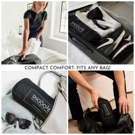 SnooozeGo Mini Travel Pillow – Soft Supportive Bed Pillows for Business Trips Hotels & Vacations Down Alternative, Lightweight Breathable with Premium Cotton Case Comfort Back & Side Sleeper