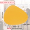 sourcing map 4 Pcs Leather Coasters, Irregular Drinks Coasters for