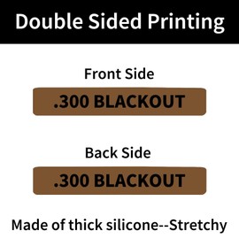 24 Pack Miaozhun .300 Blackout Magazine Marking Bands 300 BLK Magazine Caliber Identification(Coyote Brown-Black)