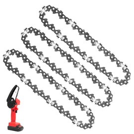 Set of 3, Chainsaw, 4 inch, Mini Chainsaw, Replacement Chain, 4 inch, Saw Chain, Replacement Blade, Electric Saw Accessory, Replacement for 4 Inch Mini Chainsaw