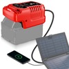 Solar Charger Adapter for Milwaukee 18V Battery,Portable Charger,Outdoor Work, Camping