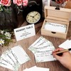100Pcs Share a Memory Card Sets, Funeral Memorial Cards Wooden