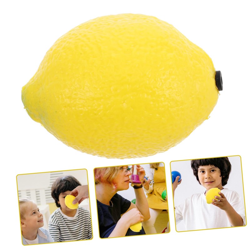 Alasum Fruit Maracas Musical Instrument Kids Percussion Shaker Lemon Shape