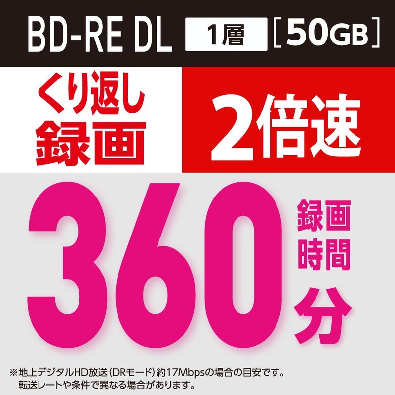 Victor BD-RE VBE260NP30SJ1 Repeated Recording (2 Layer/1-2x Speed, 30 Sheets),
