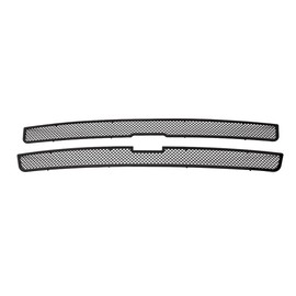 APS Compatible with Chevy Silverado 1500 2500 3500 1999-2000 & Suburban Tahoe 00-06 Main Upper Stainless Steel Black Mesh Front Grill Grille Insert C75701H