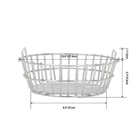 only fire #8567 Charcoal Ash Basket Stainless Steel Charcoal Holder with Handles, Fits for Kamado Joe-Joe Junior Grill