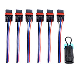 6 Pulse Power Plug Pigtail Connector with Seat Belt Bypass with Compatible with 2018 2019 2020 2021 Polaris Ranger XP 1000 / RZR RS1 General Bus Bar Harness Pigtail Connectors