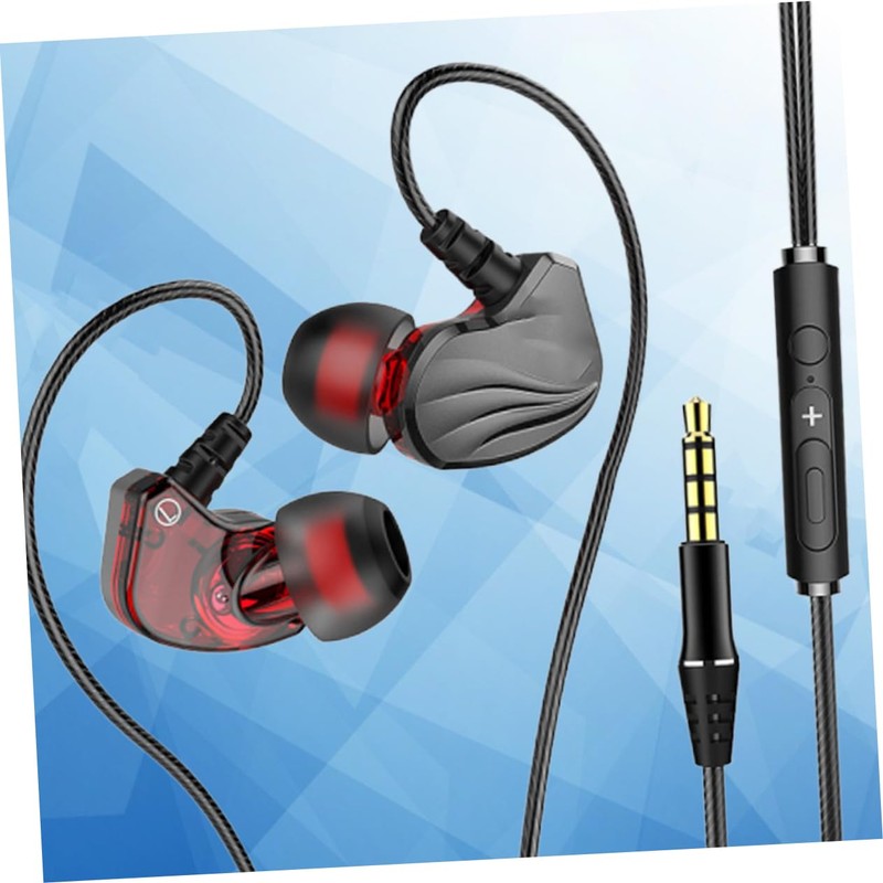 TEHAUX Ear Wired Earphone with Subwoofer Bass Earbud Headset for
