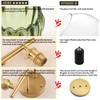 Shenmoyl Bathroom Light Fixtures, 2-Light Brass Vanity Wall Light Over