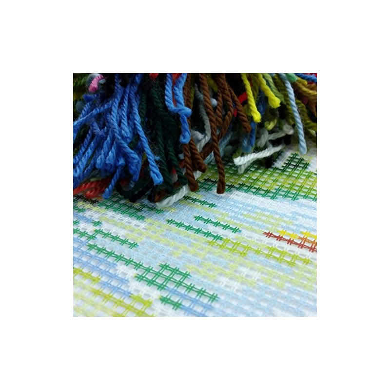 Brvsk Rubies of Autumn. Stamped Cross-Stitch Kit w/Printed Tapestry Canvas