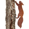 Rusty Squirrel to Screw in Wood, Garden Stake Rust Garden