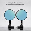 Pair of Motorcycle Rearview Mirror Wide View Aluminum Alloy Universal