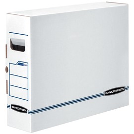 Bankers Box 00650 X-Ray Storage Box, Film Jacket Size, 5 x 19 3/4 x 14 7/8, White/Blue (Case of 6)