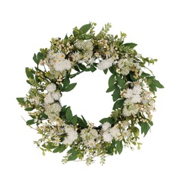 Puleo International 30" Artificial Chrysanthemum and Daisy Floral Spring Door Wreath