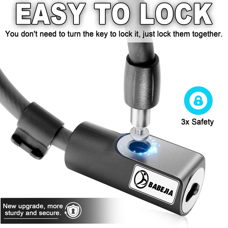 BABEJIA E Scooter Lock with Key, E Scooter Lock with