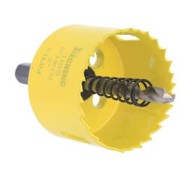 JIECHENG 2 inch Hole Saw,51mm HSS Bi-Metal Hole Cutter with Arbor:Effortlessly Drill Through Wood,Steel,Aluminium,Brass,Copper,Zinc