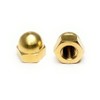 3/8-16 Acorn Cap Nuts Solid Brass (5 Pieces)