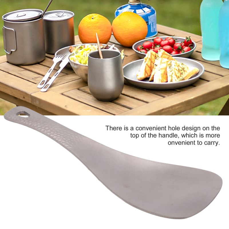 Titanium Rice Spoon Short Handle Heat Resistant Rice Spoon Cooking