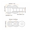 sourcing map 5Pcs #50 Chain Master Connector Link Roller, 5/8"