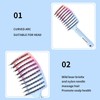 2Pcs Boar Bristle Hair Brush, Wet & Dry Hair Brushes,